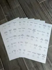 170 Minimalistic Spice Jar Labels | Preprinted Waterproof Pantry Lab