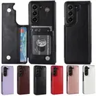 For Samsung Galaxy Z Fold6/5/4/3 Flip Card Holder Leather Magnetic Wallet Case