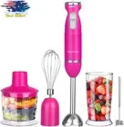 5-in-1 Electric Hand Blender, 800W Stick Mixer w/ Chopper, Whisk & Beaker