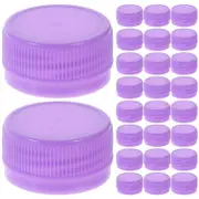 100pcs Plastic Bottle Caps Plastic Bottle Covers Colored Bottle Lids Diy Drink Bottle Caps Kids Educ Light purple 3.30X3.30X1.70CM