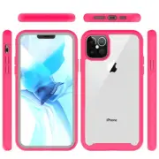 Strong Bumper Shockproof Transparent Case For iPhone 12/12 Pro 6.1″ HOT PINK