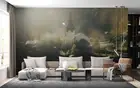 3D Mountain Houses Self-adhesive Removeable Wallpaper Wall Mural