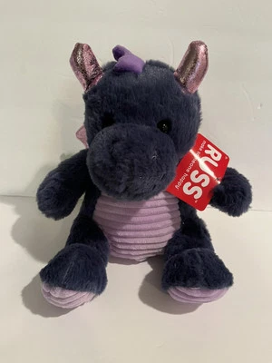 Dragon Plush Toy NWT New w/ Tag Purple Dark Blue