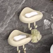 2Pack Bathroom Cloud Soap Box Drain Storage Rack Household Wall Mounted Soap