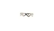 Sterling Silver Cut Out Hearts Band Toe Ring - R18