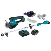 Makita 18V LXT Power Head w/ String Trimmer Attachment & Grass Shear Bundle New