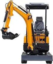 Mini Excavator Machine, 1.2 Ton Customised Mini Crawler Excavator 360° Rotation Semi-Automatic Quick Change