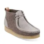 Clarks Originals Womens ** X Wallabee Light Grey Felt Soft ** UK 4,5,6,7 D