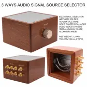 3 Ways Hifi Audio Signal Sources Selector Switch Box Splitter 3 Input 1 Output