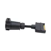 BMPRO Holroyd Trailer Plug Adaptor - 7 Way Flat to 7 Pin Large Round Socket
