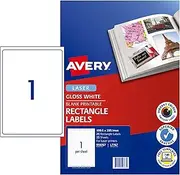 Avery A4 Glossy Labels - Product Stickers - Small Business Supplies - Photo Quality Sticker Paper, 25 Labels/25 Sheets (959767/ L7767)