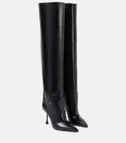 [Jimmy Choo] Jimmy Choo Cycas 95 leather over-the-knee boots AU 11 black