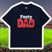Melbourne Demons Mens Footy Dad Tee