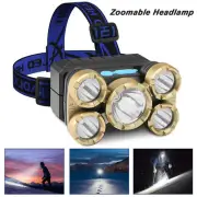 USB Rechargeable LED Headlamp Flashlight Headlight Head Torch Waterproof Sensor