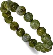 [JewelryWeb] Green Labradorite 10.00mm Beaded Stretch Bracelet-Stretch-Bracelet for Women