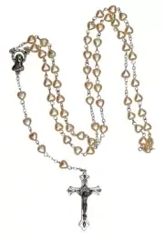 Irish J. C Walsh & Sons, Ireland PEARL HEART FIRST HOLY COMMUNION ROSARY FC102