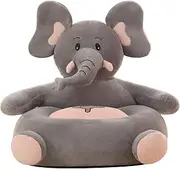 Kids Sofa 19.7x19.7x17.7 inch Stuffed Plush Kids Armchair Cute Elephant Toddler Sofa Elastic Baby Armchair for Bedroom Furniture Home Decor