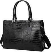 [ZJIMLIN] Laptop Bag for Women 17 inch Casual Work Bags for Women with USB Charging Port Laptop Tote Bag for Women with Clutch Purse