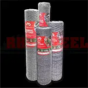 1800mm x 13mm x 50m Galvanised Wire Bird Netting Chicken Mesh Garden Roll 18kg
