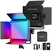 SPL210C RGB LED Video Light with APP Control, 360 Full Color RGB Panel, 2800K...