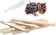 Totority Funny Weaving Machine for Boys and Girls Handmade Wooden Weaving Loom Cognitive Toy Knitting Toy for Early Learning Creativity