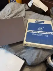 50 Norton Bear Coated Abrasive Sheet Paper 80D Grit 9"x11" 00490-7 CROCUS CLOTH