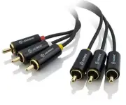 Alogic Premium 15m 3 RCA to Composite CableMale Male CABLES - 3RCA-3RCA-15