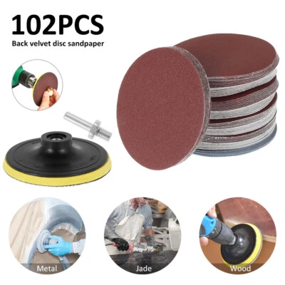 Professional 125mm 80-3000 Grit Sanding Discs Sandpaper Grinding Pad DezbT