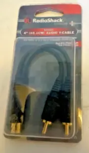 RadioShack - 4-Inch(10.1CM) Shielded Audio Y-Cable - Dual RCA Male To RCA Female