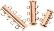 DECORNIJIA 3Pcs Durable Jewelry Clasps for Necklaces and Bracelets Versatile Layering Connectors Options for DIY Accessories and Unique