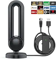 2025 Smart TV ariels indoor aerial for smart TV 4K 1080P HD Indoor TV Aerial Local Channels and All Older television-18ft Aerial Cable