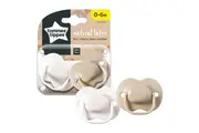 Tommee Tippee Cherry Shaped Natural Latex Soother - 0-6 Months - 2 Pack (Colours May Vary)