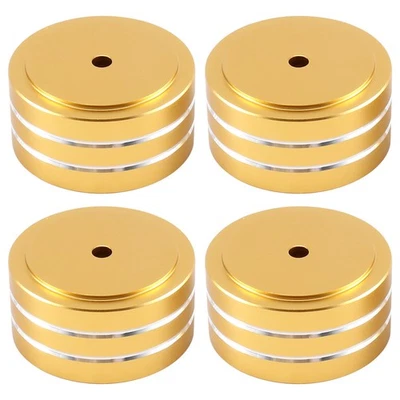2X(4Pcs 40X20mm Aluminum HIFI Speaker Isolation Stand Turntable Feet7435