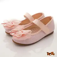 在飛比找樂天市場購物網優惠-Dolls日本公主娃娃蕾絲亮鑽蝴蝶結娃娃鞋7517粉(中小童