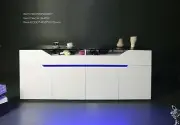 Brand New ALPINE High Gloss Polyurethane Buffet Sideboard Dining Room Furniture