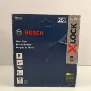 Bosch FBX524 Fiber Discs 5" 24 Grit X Lock 25 Count