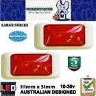 2 x LARGE SERIES RED LED MARKER LIGHTS LAMPS 10-30v ADR 5yr Warranty (2pcs)