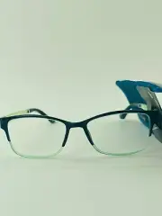 Foster Grants Reading Glasses Half Frame w/ case Adley TEAL CHOOSE MAGNIFICATION