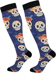 [GAIREG] Green Trees Compression Sock Compression Socks Travel Mens Knee High Compression Socks