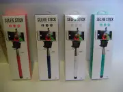 GEMS SELFIE STICK TELESCOPING HANDLE w/ shutter Button 3 ft. EXT. UNIVERSAL FIT
