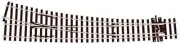Peco SL-E186 OO Gauge Code 75 Electrofrog R/H Curved Point