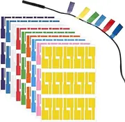 Qianyu 810 Pcs Cable Labels for Management 9 Colors Waterproof Cable Tags Wire Labels Self-Adhesive Tear Resistant Label Tags for Laser Printer and Handwriting Electronics Management