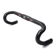 Carbon Fiber Circular Tube Bicycle Little Bend Handle 38cm Bike Drop Bar UD black red_420mm