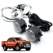 Kit Fog Lamp Spot Light Chrome Trim Fits Ford Ranger T6 Pickup 2012 2014