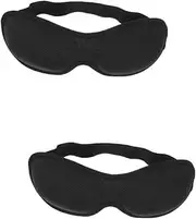 Ipetboom 2pcs 3d Stereo Goggles Sleep Mouth Tape Eye Blinds for for Women Gel Eye Mask Eye Mask for Sleeping Masks Protector Blindfold Face Mask Sleeping Eye Mask for Women Fabric Black