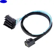 MINI SAS HD SFF-8643 to 4 Ports SAS SFF-8482 server high-speed connection cable
