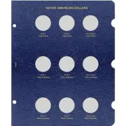 WHITMAN CLASSIC ALBUM PAGE Native American Dollar 2012-2014 9 Openings #4450
