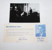 RARE 1968 Bob Dole 1st Senate Campaign Photo announcing Candidacy and Brochure