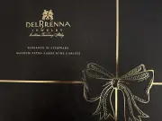 Pair Of Del Brenna Delbrenna Jewelry ItalianXL Stemware Wine Goblets magnum 1.5L