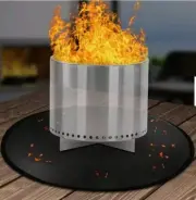 20" Fire Pit Mat, 4 Layer Tabletop Fire Pit Mat for Solo Stove Mesa/XL Firepro